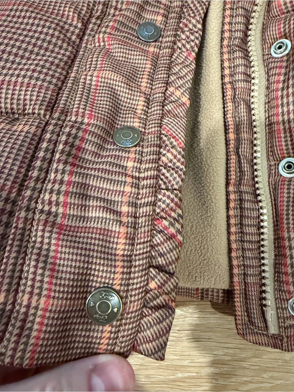 Baby Gap • Plaid Puffer Vest